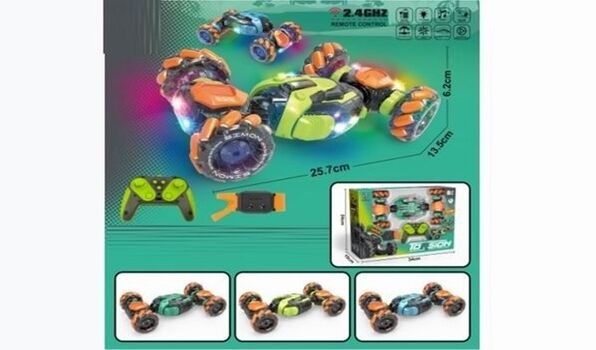 Remote Control Stunt Car with Lights - სათამაშო მანქანა დისტანციური მართვით, 2 image