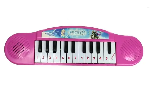Frozen Electronic Musical Piano Pink - ელექტრონული მუსიკალური პიანინო, 2 image