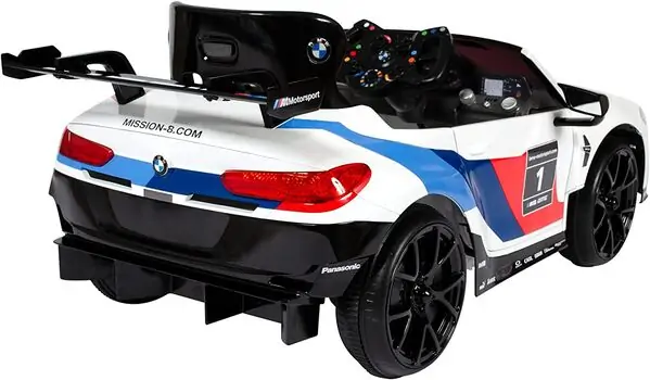Bmw 318 White - საბავშვო ელექტრო მანქანა, 5 image