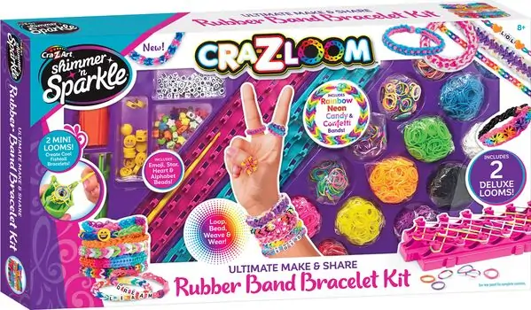 Cra-Z-Art Ultimate Make & Share Rubber Band Bracelet Kit დასაწნავი რეზინები, 3 image