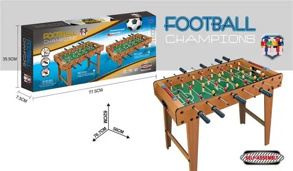 Wooden Tabletop Football  - სამაგიდო ხის ფეხბურთი, 3 image