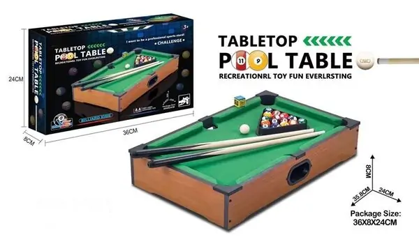 Toy Pool Billiard Table For kids  საბავშვო ბილიარდის მაგიდა, 4 image