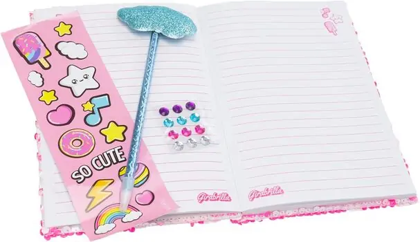 Girabrilla Glam Diary - საბავშვო ბლოკნოტი, 4 image