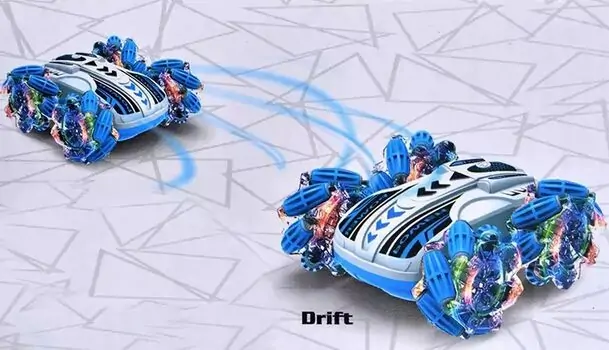 Remote Control Stunt Car With Glowing Wheels - სათამაშო დისტანციური მანქანა, 5 image