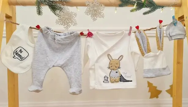 Best Friend Rabbit Clothes Set Grey - საბავშვო ტანსაცმლის ნაკრები