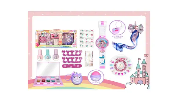 GIRLS DIY MAKEUP COSMETICS MAGIC MAKEUP SET 2103A სათამაშო კოსმეტიკის ნაკრები, 4 image