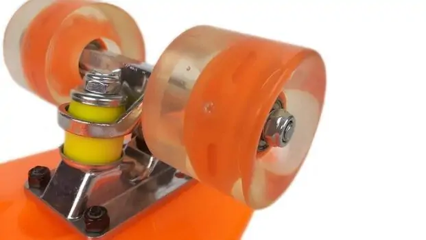 Penny Board Orange With LED Wheels პენიბორდი, 2 image