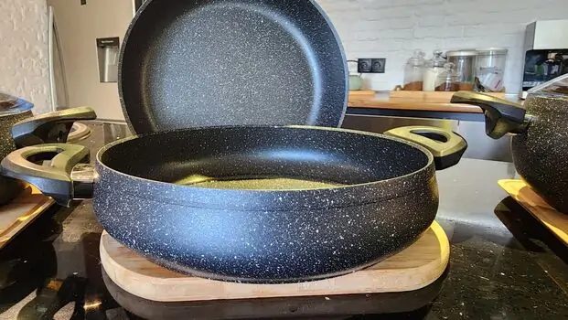 Kitchen Cookware Set Black ქვაბების კომპლექტი, 7 image