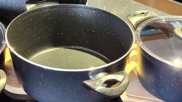 Cookware Pots and Pans Black  გრანიტის ქვაბების კომპლექტი, 3 image