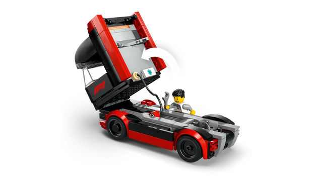 LEGO City 60445 F1® Truck with RB20 & AMR24 F1® Cars, 8 image