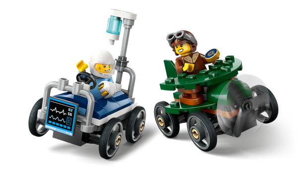 LEGO City 60459 Airplane vs. Hospital Bed Race Car Pack, 7 image