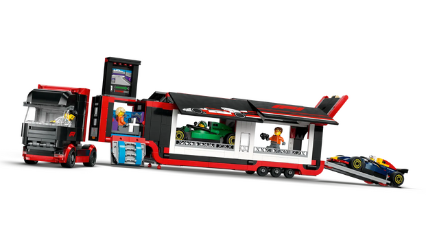LEGO City 60445 F1® Truck with RB20 & AMR24 F1® Cars, 7 image