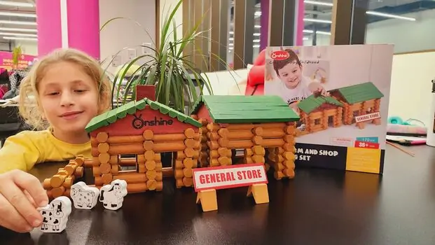 Wooden Educational Farm House - ხის განსავითარებელი სათამაშო სახლი, 7 image