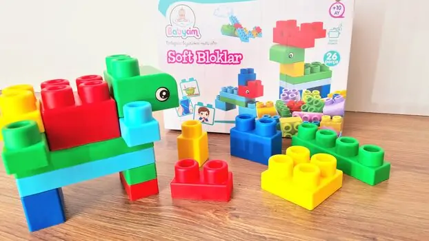 Soft Blocks  26 pcs საბავშვო სათამაშო კონსტრუქტორი, 2 image