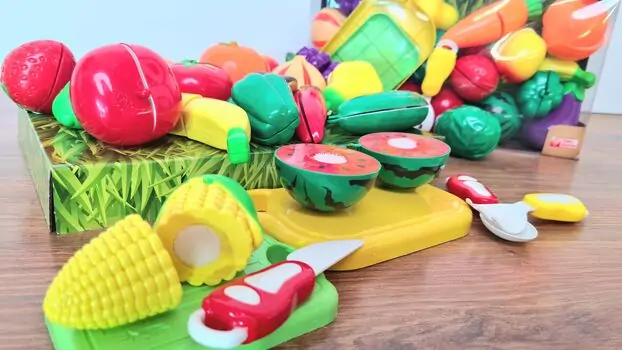 Vegetable and Fruit set 41 pcs სათამაშო ხილის და ბოსტნეულის  კომპლექტი, 2 image