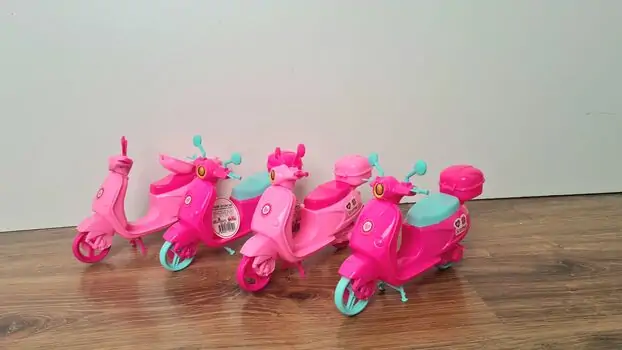 PINK MOTORCYCLE King Toys-ის თოჯინის სათამაშო  მოპედი, 6 image