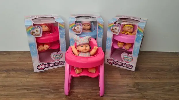 TOY DOLL WITH BABY SITTER სათამაშო თოჯინა სკამით, 6 image