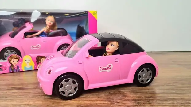 Beauty girl with car King Toys-ის თოჯინა მანქანით, 4 image