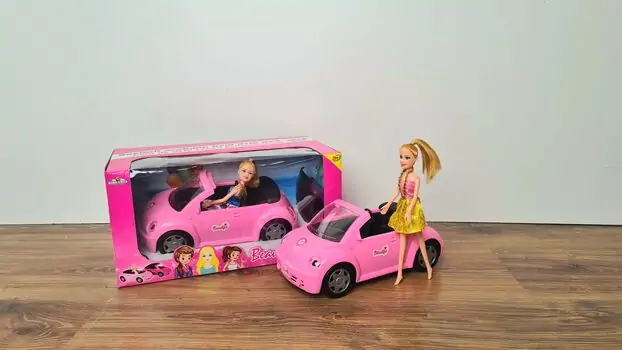 Beauty girl with car King Toys-ის თოჯინა მანქანით, 3 image
