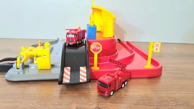Dede 03343 1 LEVEL FIRE STATION GARAGE SET სათამაშო ტრასა, 7 image