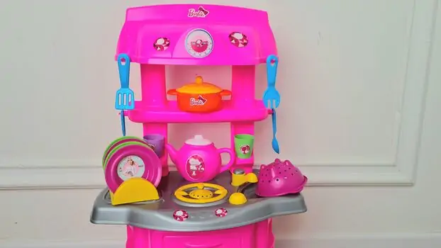 Dede 01503 CHEF KITCHEN BARBIE სათამაშო სამზარეულო აქსესუარებით, 6 image
