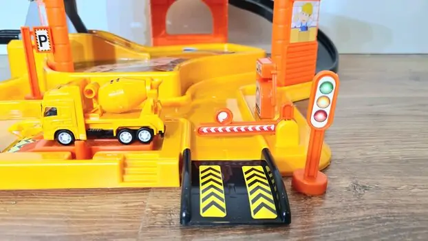 Dede 03338 BUILDING SITE  CONSTRUCTION GARAGE SET სათამაშო ტრასა, 11 image
