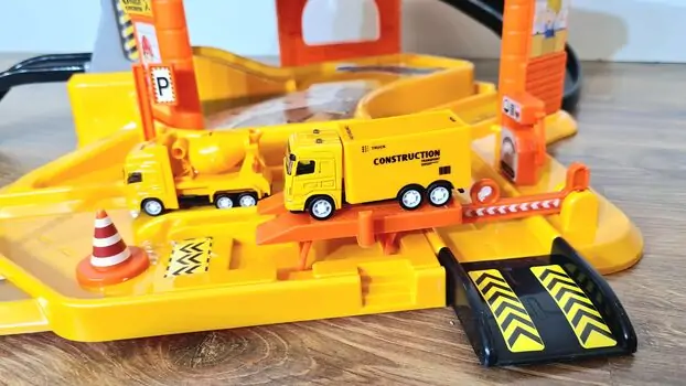 Dede 03338 BUILDING SITE  CONSTRUCTION GARAGE SET სათამაშო ტრასა, 3 image