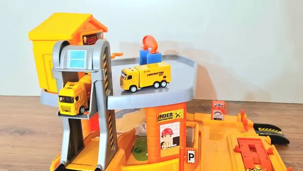 Dede 03338 BUILDING SITE  CONSTRUCTION GARAGE SET სათამაშო ტრასა, 6 image