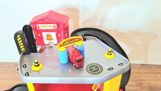 Dede 03345 3 LEVEL FIRE STATION GARAGE SET სათამაშო ტრასა, 8 image