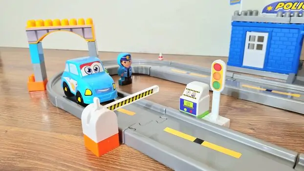 Dede 03322 POLICE  ROAD SET 48 PCS სათამაშო ტრასა, 3 image