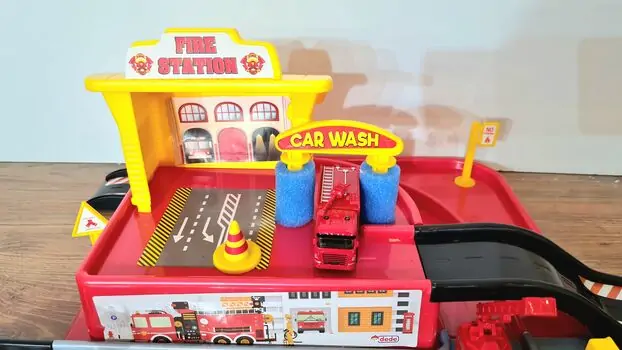 Dede 03343 1 LEVEL FIRE STATION GARAGE SET სათამაშო ტრასა, 5 image