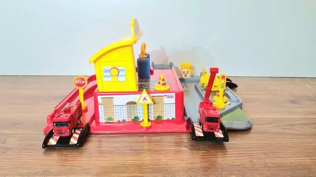 Dede 03343 1 LEVEL FIRE STATION GARAGE SET სათამაშო ტრასა, 8 image