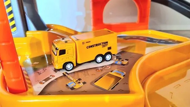 Dede 03338 BUILDING SITE  CONSTRUCTION GARAGE SET სათამაშო ტრასა, 9 image