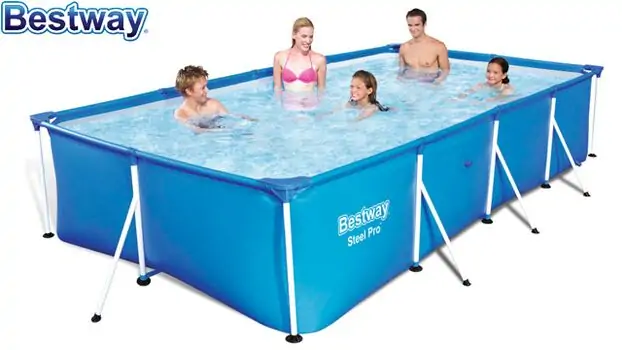 Bestway 56405 Steel Pro Rectangle Above Ground Pool Set-კარკასული აუზი, 4 image