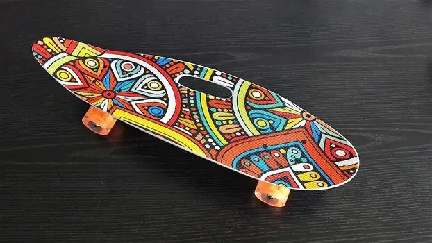 Penny Board Multicolor With LED Wheels პენიბორდი, 4 image