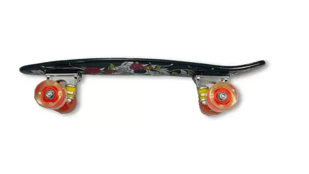 Penny Board Love Is Not Black & White With LED Wheels პენიბორდი, 2 image