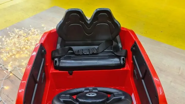 Mercedes Benz Red - ელექტრო მანქანა კაუჩუკის საბურავებით, 4 image