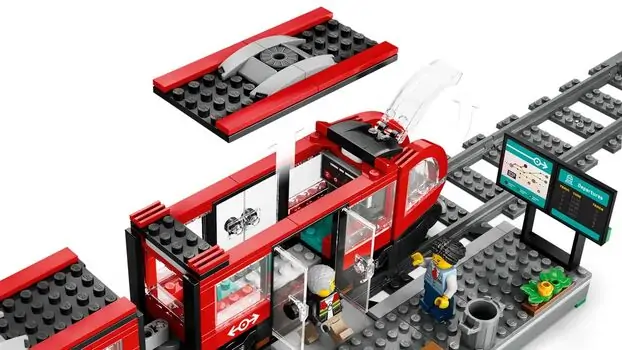 Lego City 60423 Downtown Streetcar and Station, 5 image