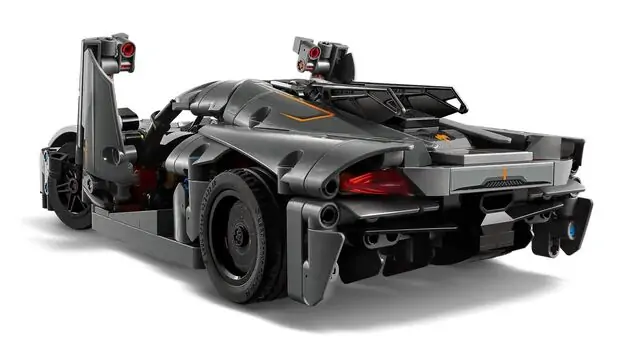 Lego Technic 42173 Koenigsegg Jesko Absolut Grey Hypercar, 5 image