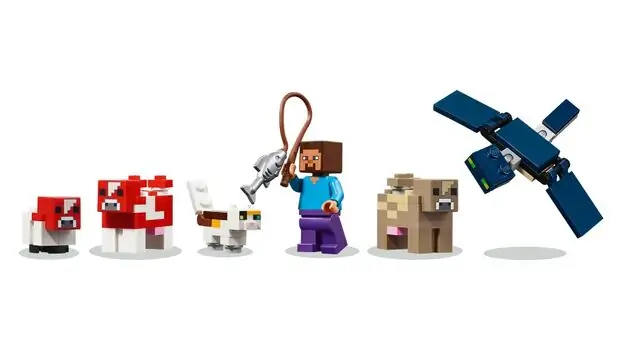 Lego Minecraft 21270 The Mooshroom House, 6 image