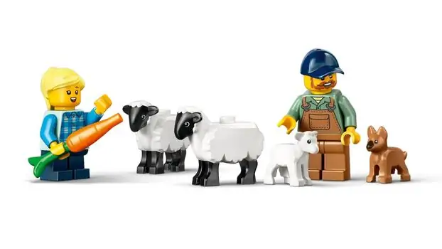 Lego City 60461 Red Farm Tractor with Trailer & Sheep, 4 image