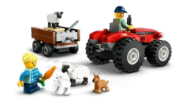 Lego City 60461 Red Farm Tractor with Trailer & Sheep, 3 image
