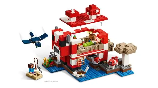Lego Minecraft 21270 The Mooshroom House, 3 image