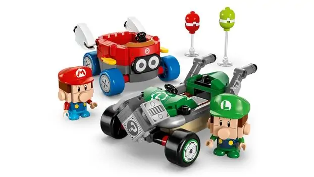 Lego Super Mario 72034 Mario Kart™ – Baby Mario vs. Baby Luigi, 5 image