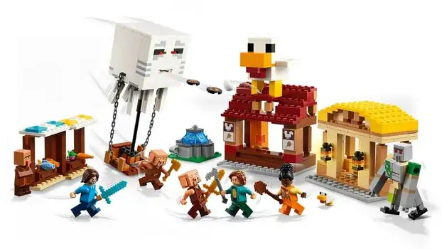 Lego Minecraft 21273 The Ghast Balloon Village Attack, 3 image