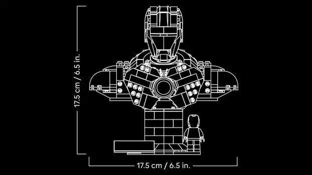 Lego Super Heroes 76327 Iron Man MK4 Bust, 10 image