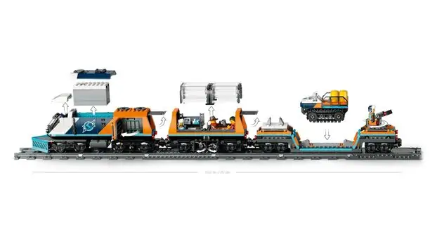 Lego City 60470 Explorers' Arctic Polar Express Train, 5 image