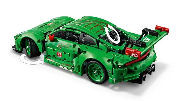 Lego Technic 42224 Porsche 911 GT3 R REXY AO Racing Car, 7 image