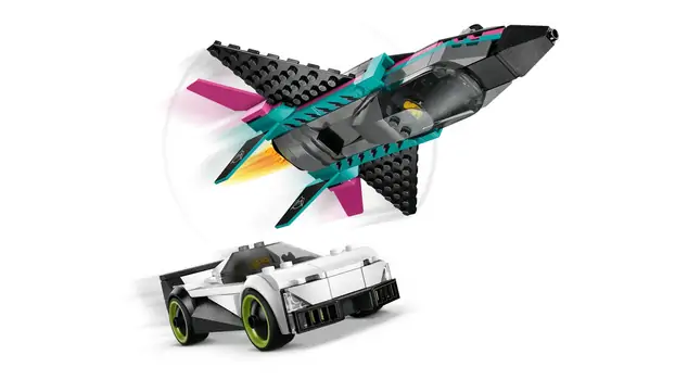 Lego City 60489 Jet vs. Car, 6 image