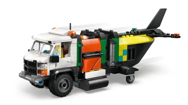 Lego minifigures 60505 Airplane, Service Truck & Hovercraft Remix, 4 image